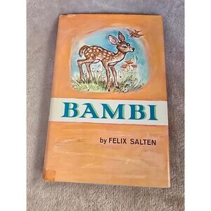 Bambi Felix Salten Vintage 1956 Junior Deluxe Edition Girard Goodenow Hardcover